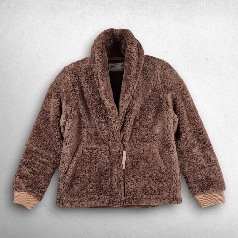 REI Co-op Sherpa Fleece Zip Jacket Women S Brown Gorpcore Cozycore Cabincore